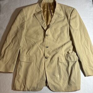 Burberry London‎ Cotton Tan Beige 40 R Blazer Sport Jacket Soft Shell